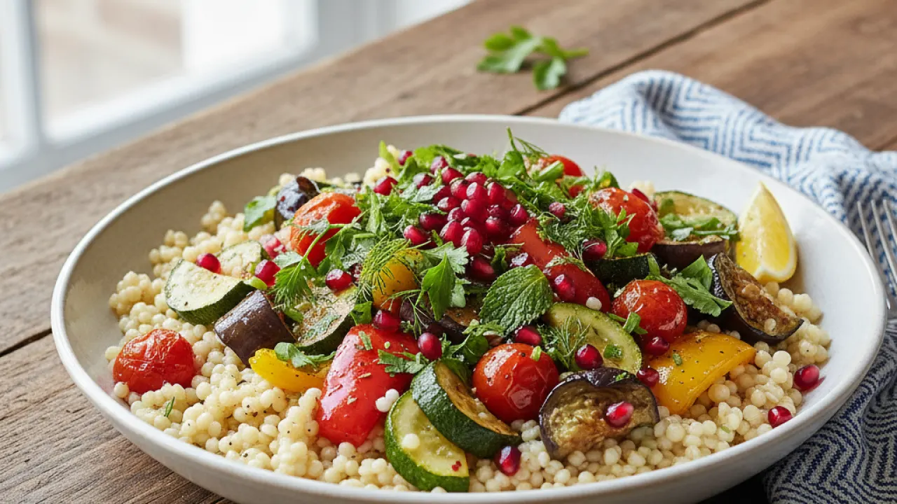 Pearl Couscous Bowl - The Weekly Lunch mediterranean recipes for beginners 2026