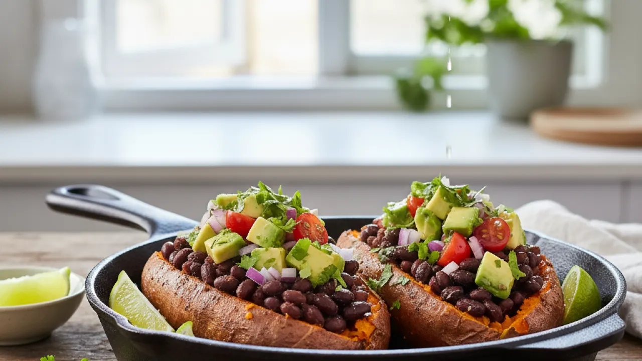 Loaded Sweet Potatoes - The Easy Meal vegetarian recipes for beginners 2026