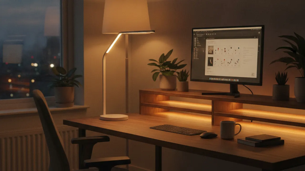 home office productivity tips proper lighting setup