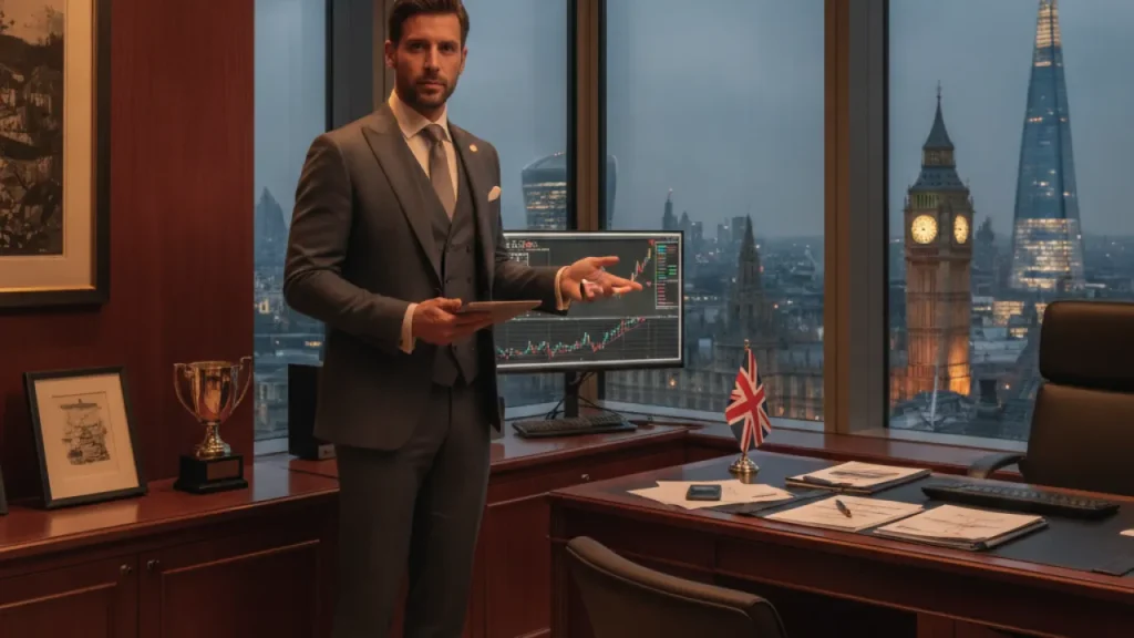 how to become rich uk wealthy professional london office