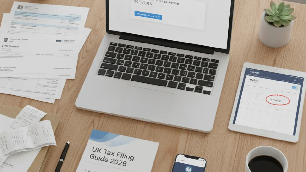 Step-by-step roadmap showing how to file a tax return uk online with HMRC