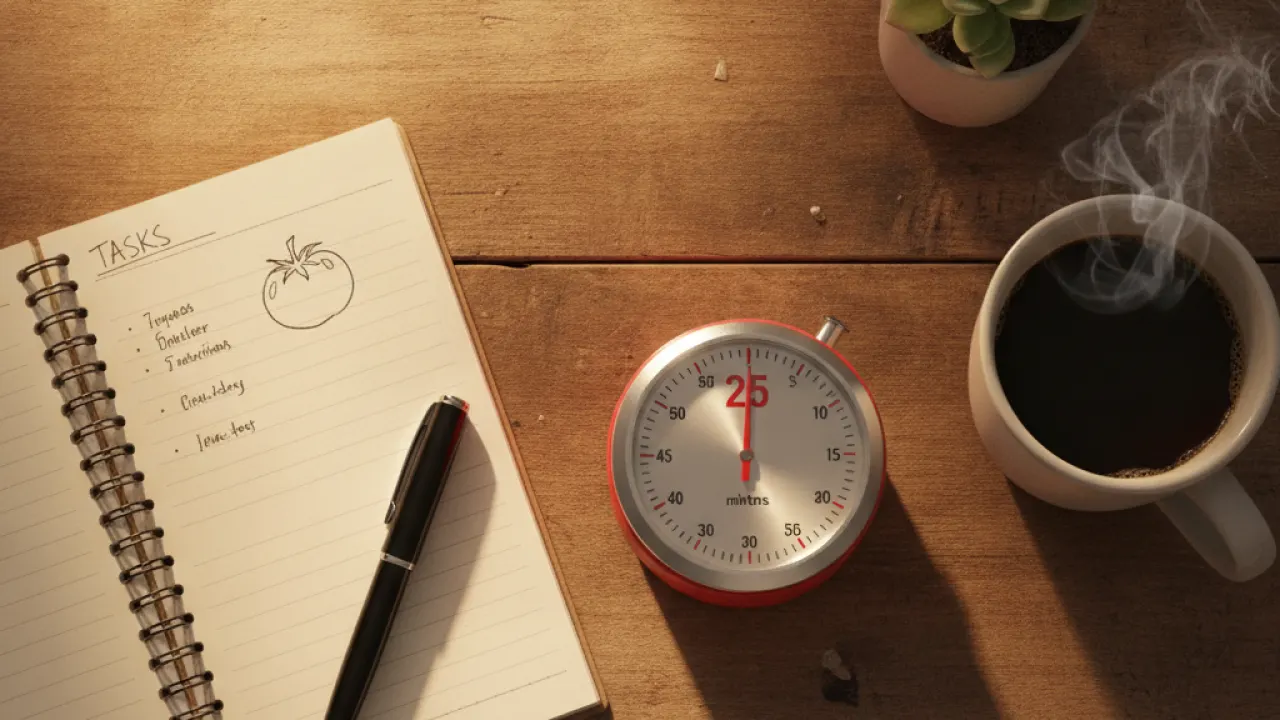 how to focus and concentrate using Pomodoro timer technique