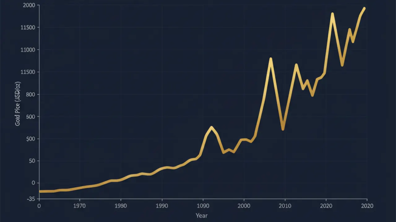 how to invest in gold uk historical price performance graph