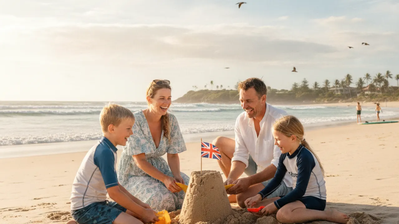 how to move to australia from uk british expats enjoying beach lifestyle