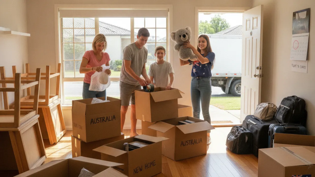 how to move to australia from uk family packing to emigrate