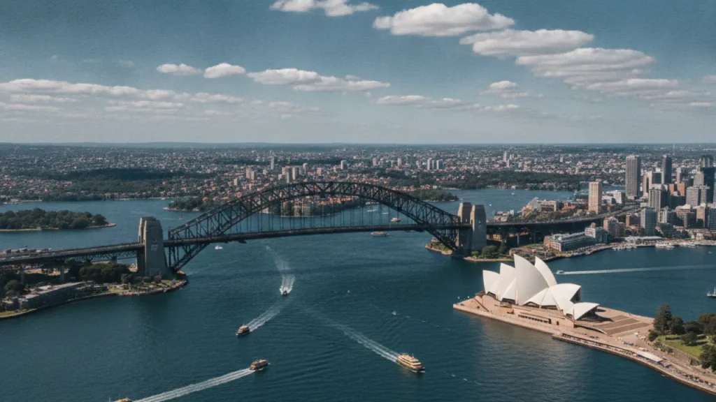 how to move to australia from uk sydney harbour bridge opera house