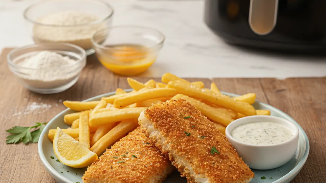 air fryer recipes for beginners - Fish and chips is one of the most popula