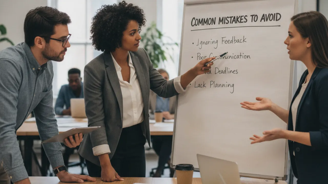 Common Mistakes to Avoid  -  how to be more productive at work without burning out