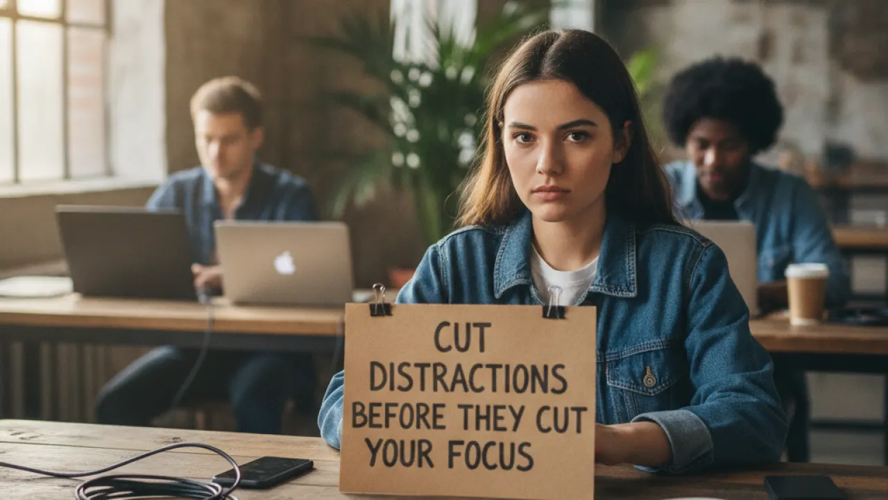 Cut Distractions Before They Cut Your Focus - productivity hacks