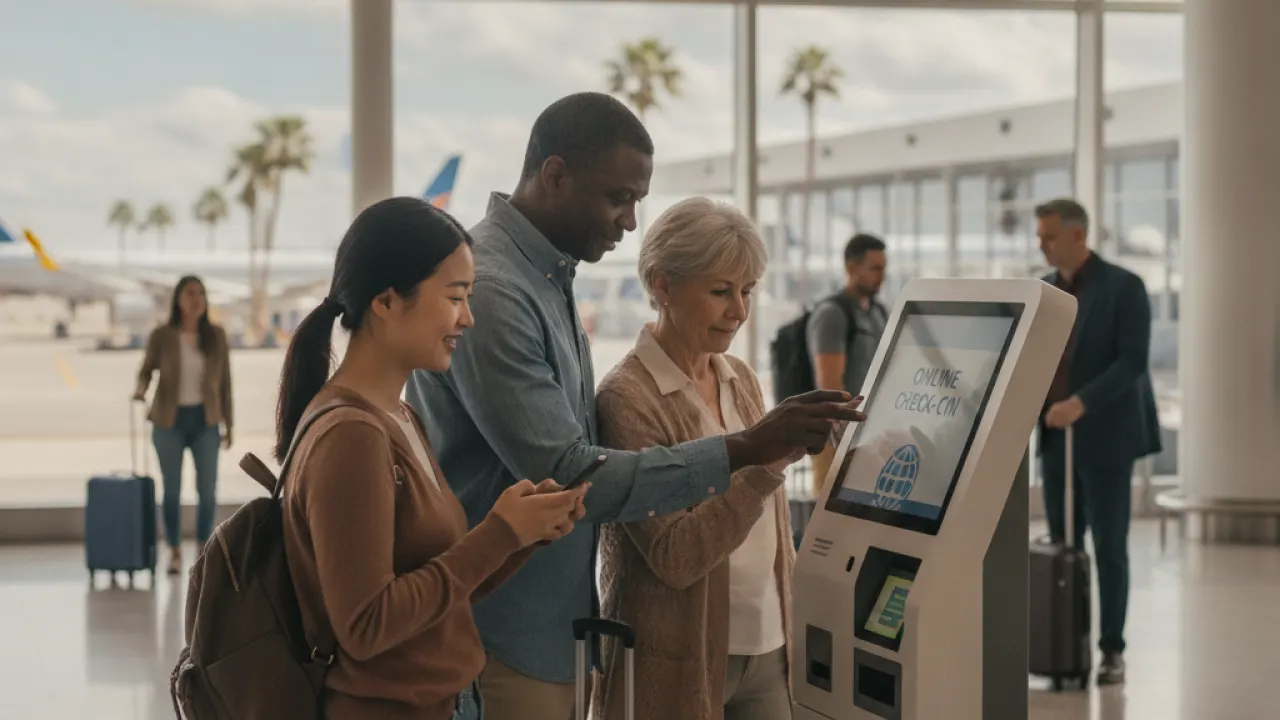 Online Check-In - first-time traveller guide