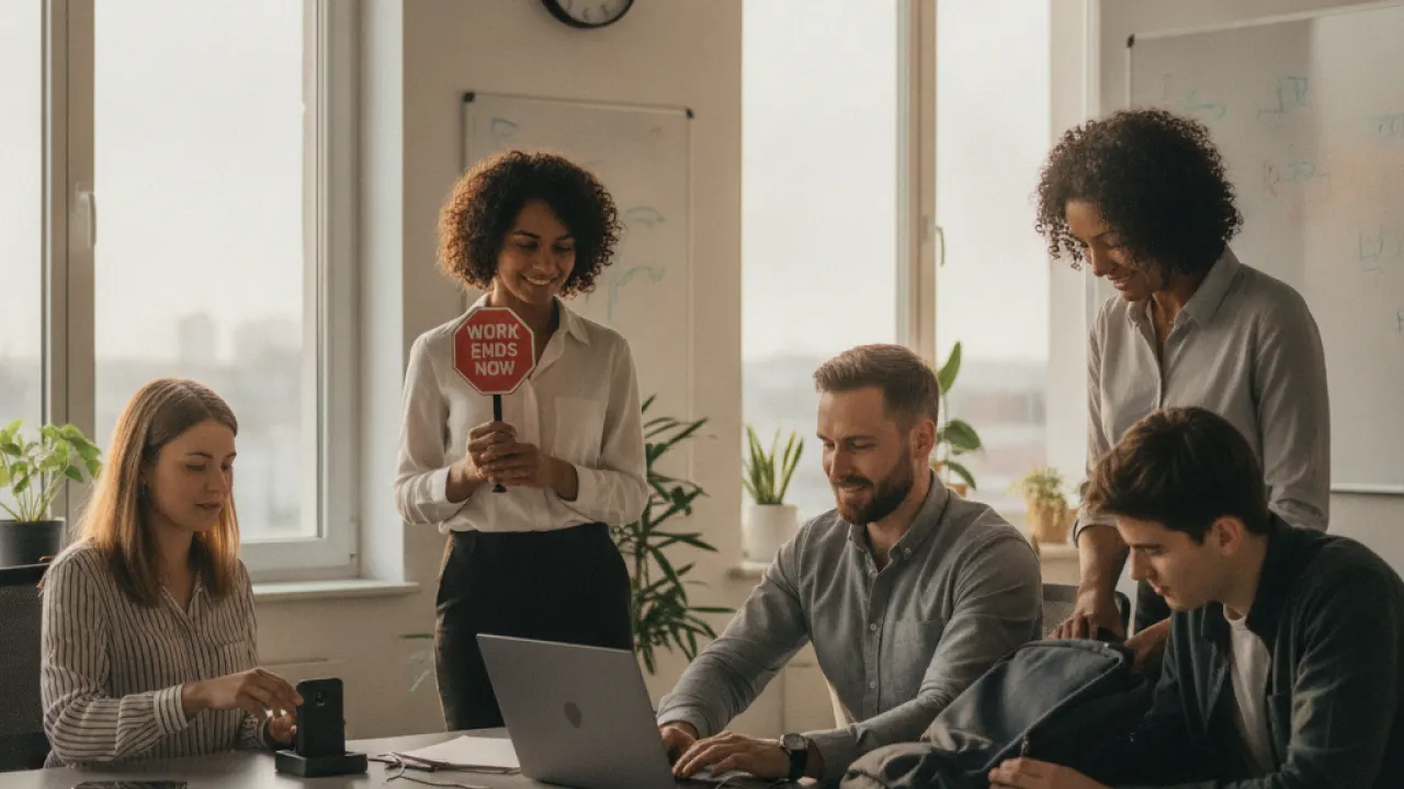Set Clear Boundaries Around Work Hours - how to be more productive at work without burning out