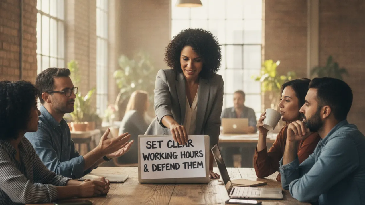 Set Clear Working Hours and Defend Them - remote work tips that actually improve your focus