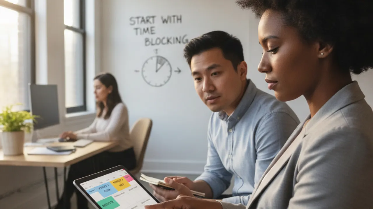 Start With Time Blocking  -  how to be more productive at work without burning out