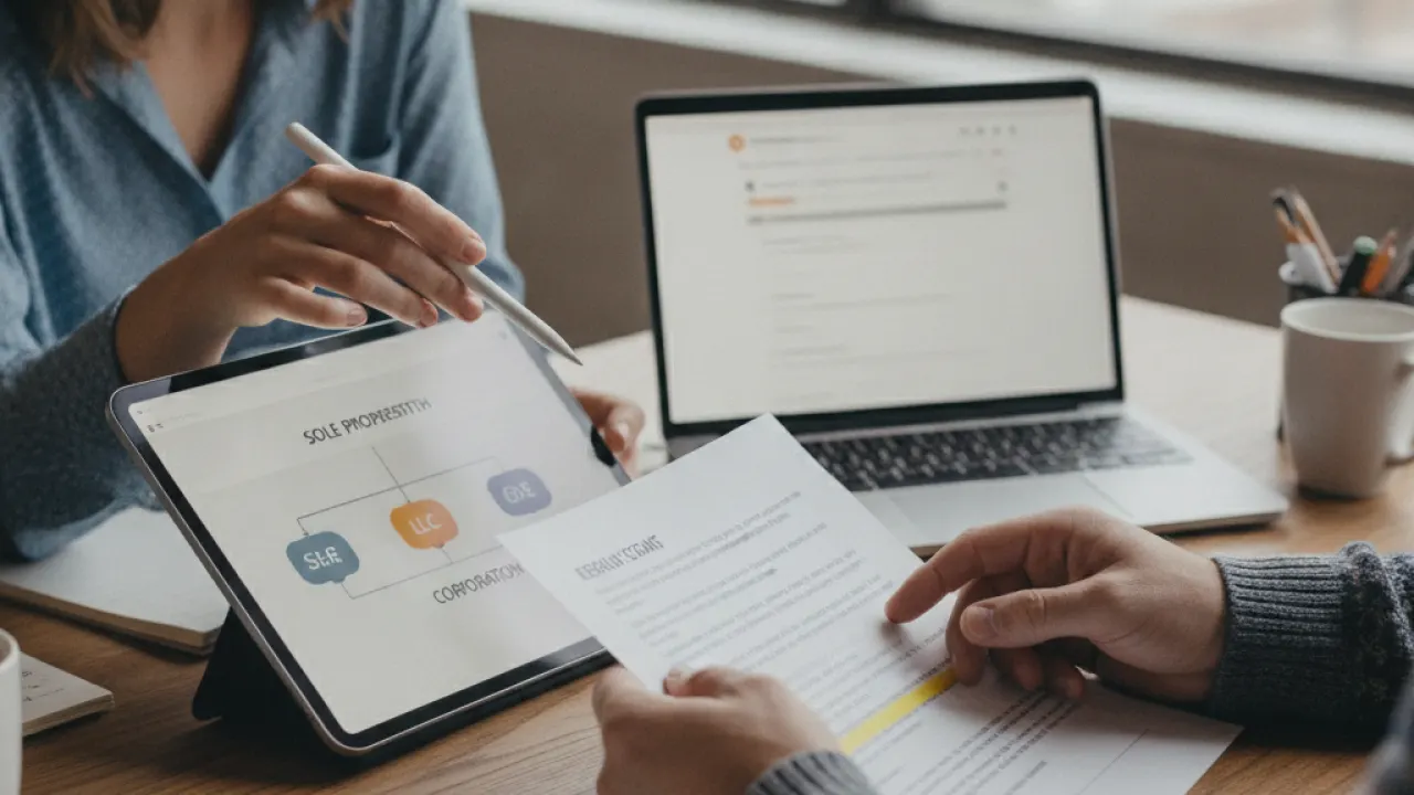 step 1 of how to build business credit is forming the right legal entity