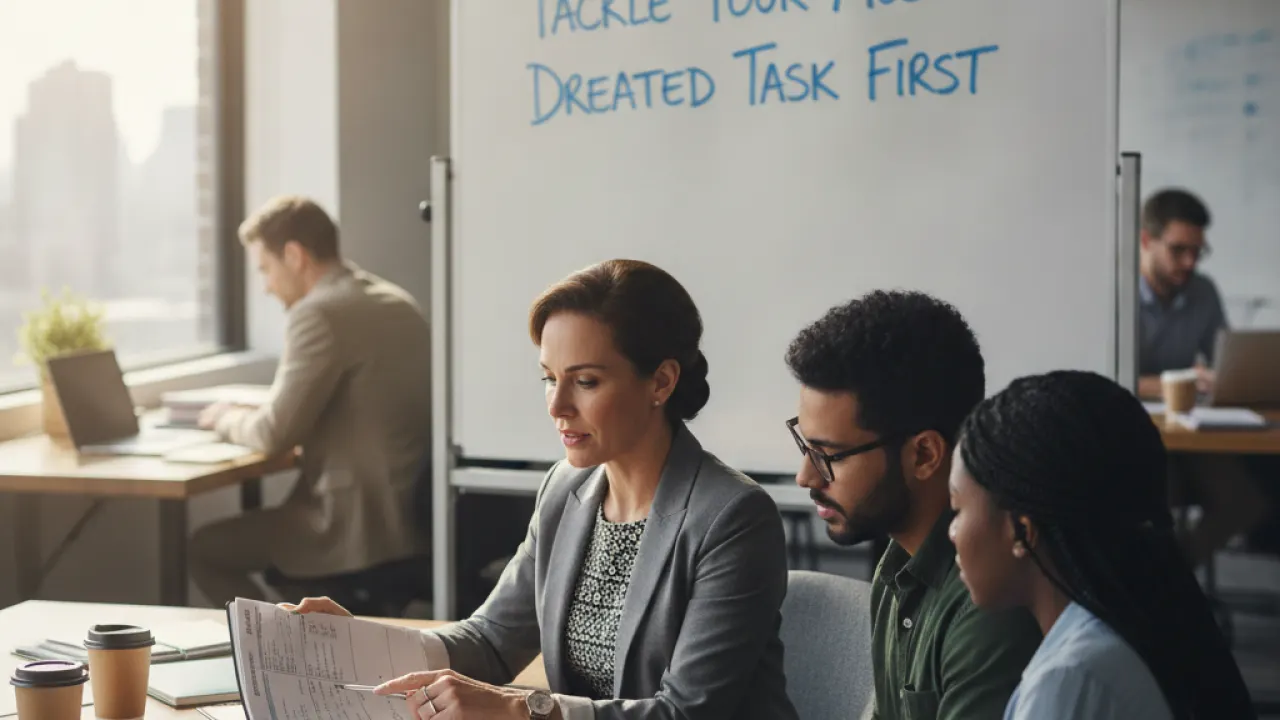 Tackle Your Most Dreaded Task First  -  how to stay productive when you have no motivation