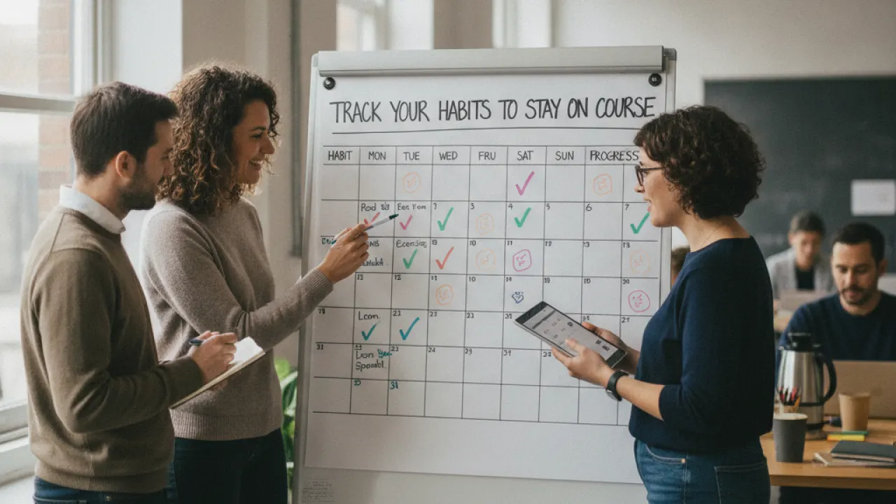 Track Your Habits to Stay on Course  -  how to stay productive when you have no motivation