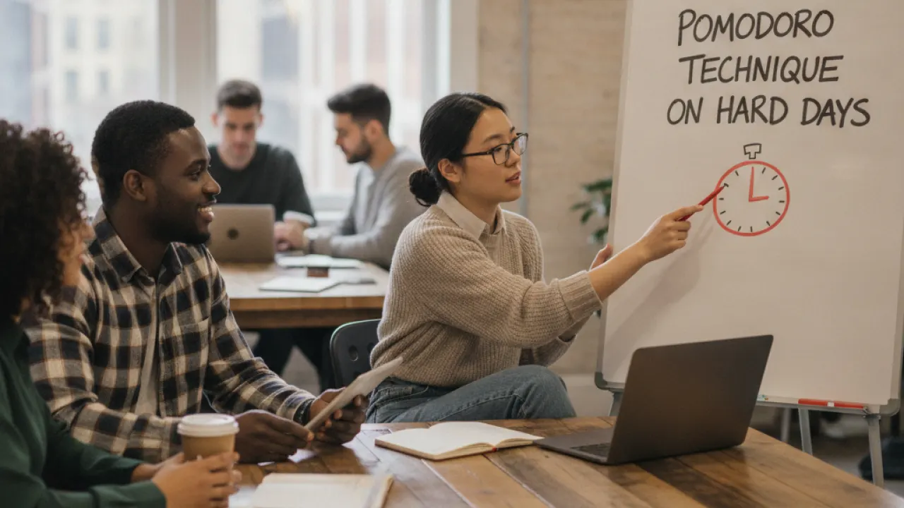 Try the Pomodoro Technique on Hard Days  -  how to stay productive when you have no motivation