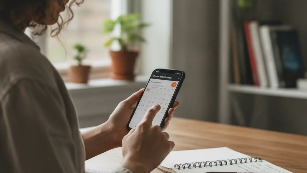 improve mobile performance with monthly maintenance reminder on phone