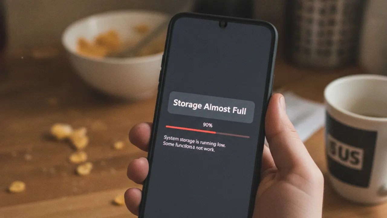 phone storage full warning fix for better Android speed