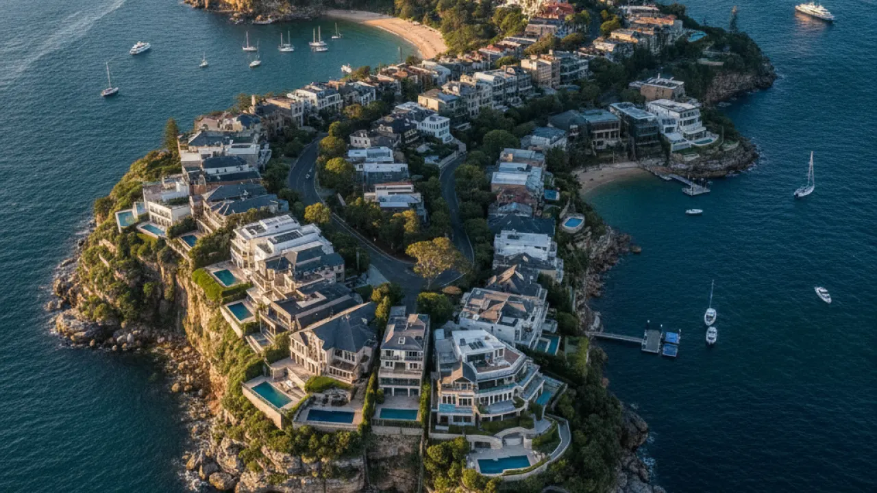 most expensive suburb in australia sydney harbour luxury waterfront