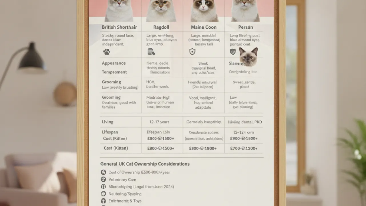 most popular cat breeds uk detailed information uk 2026