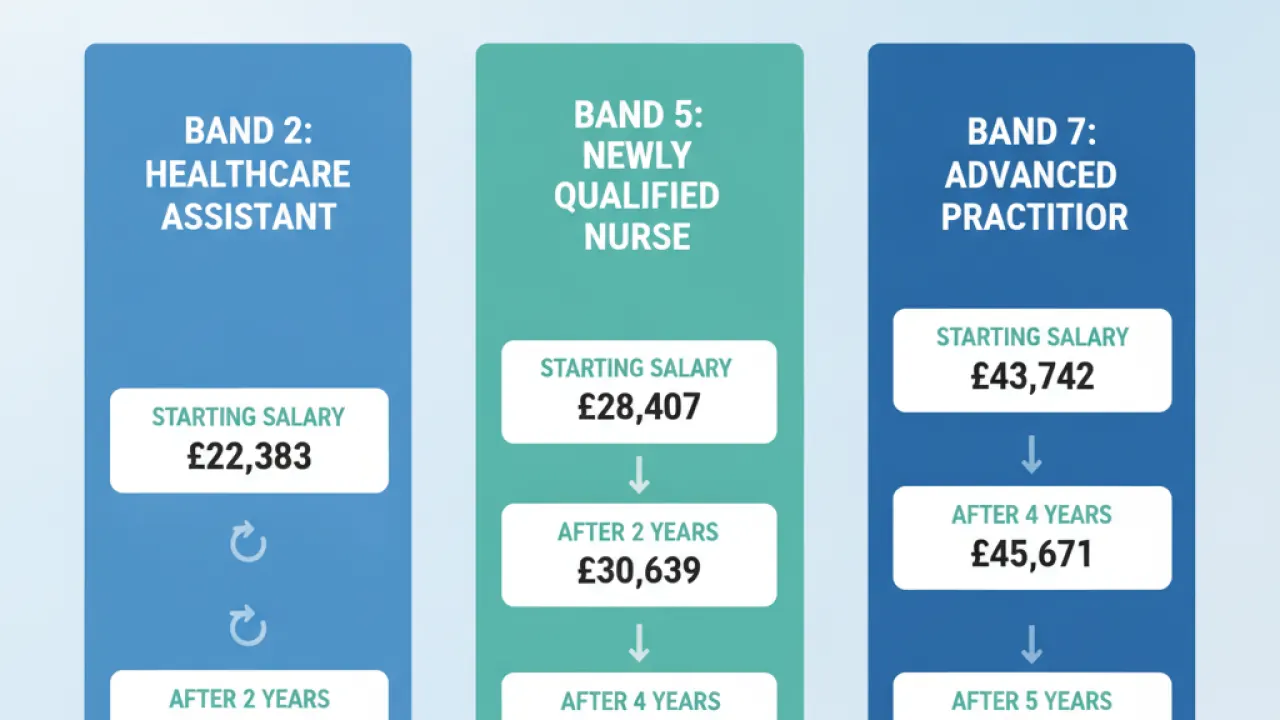 nhs salary uk 2026 pay bands agenda for change document