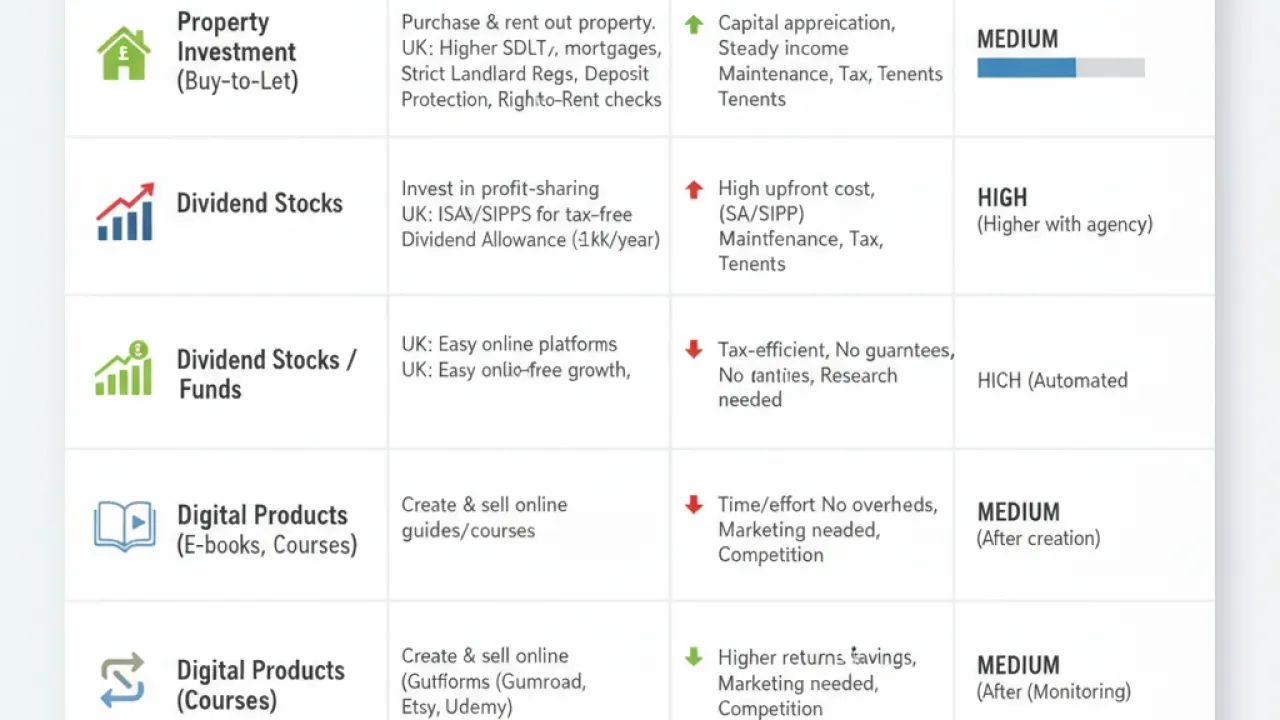 passive income ideas uk detailed explanation 2026