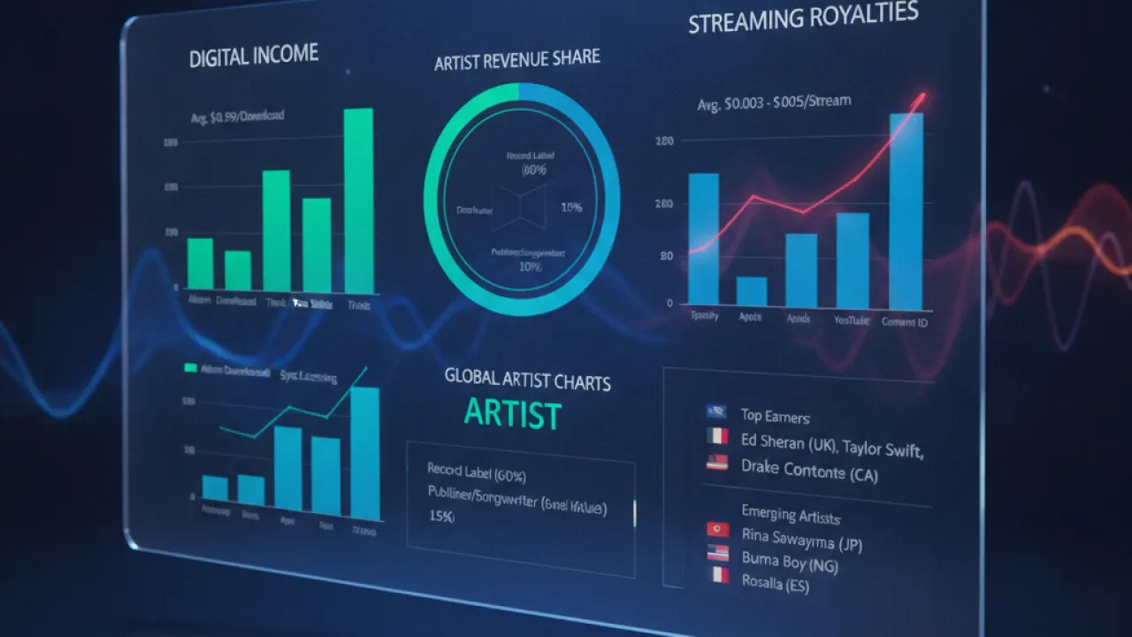 richest singer in world music streaming royalties income chart