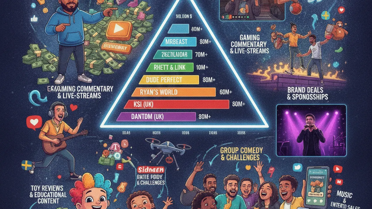 richest youtubers in world detailed information 2026