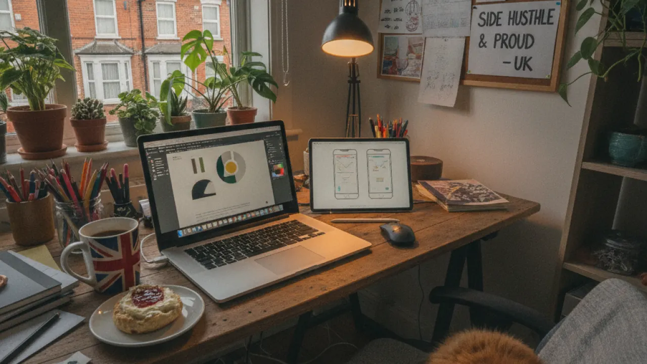 side hustle ideas uk freelance design work