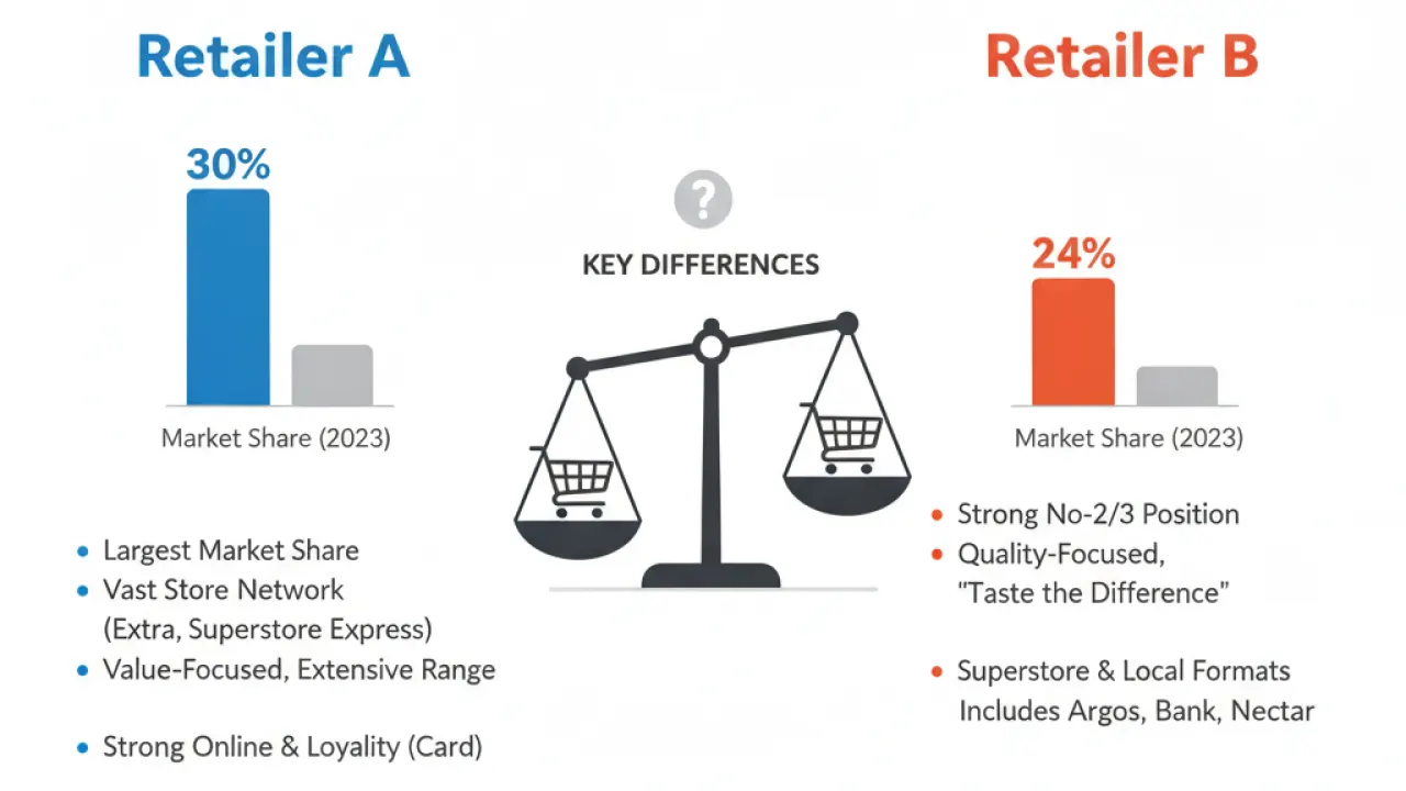 tesco vs sainsburys detailed information 2026
