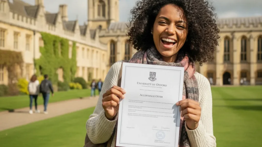 tier 4 student visa uk student with acceptance letter