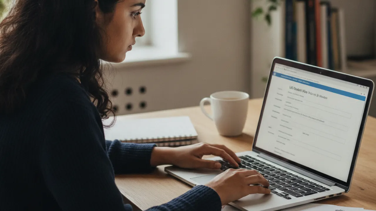 tier 4 student visa uk online application being completed