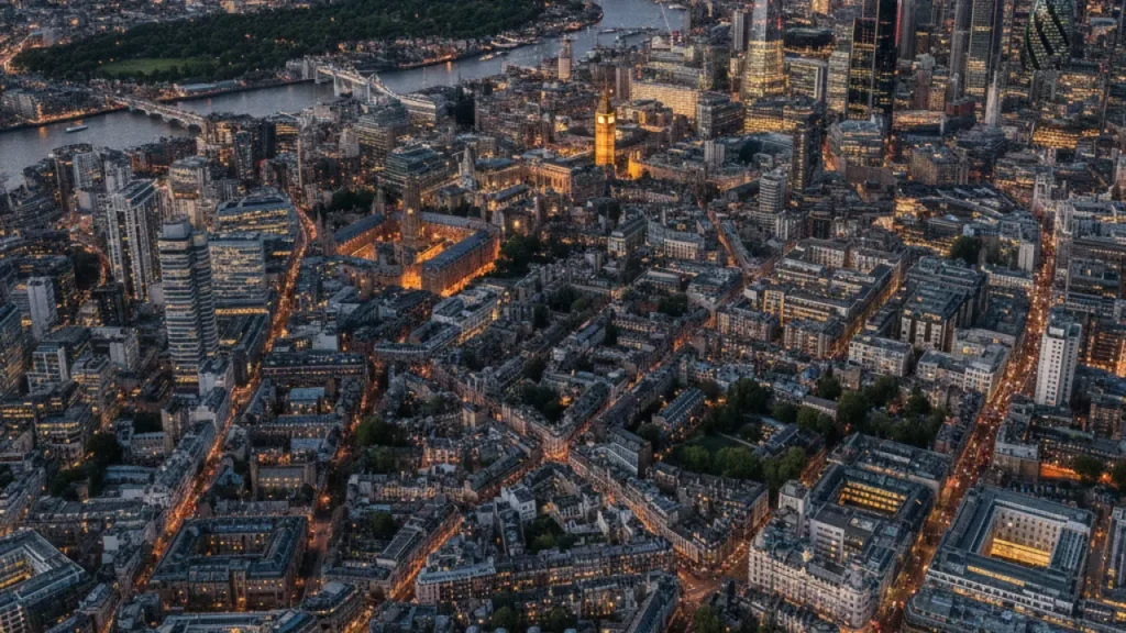 uk population by city london largest city aerial view