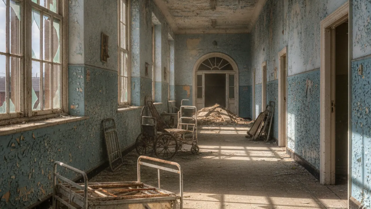 abandoned places UK abandoned hospital Victorian asylum interior