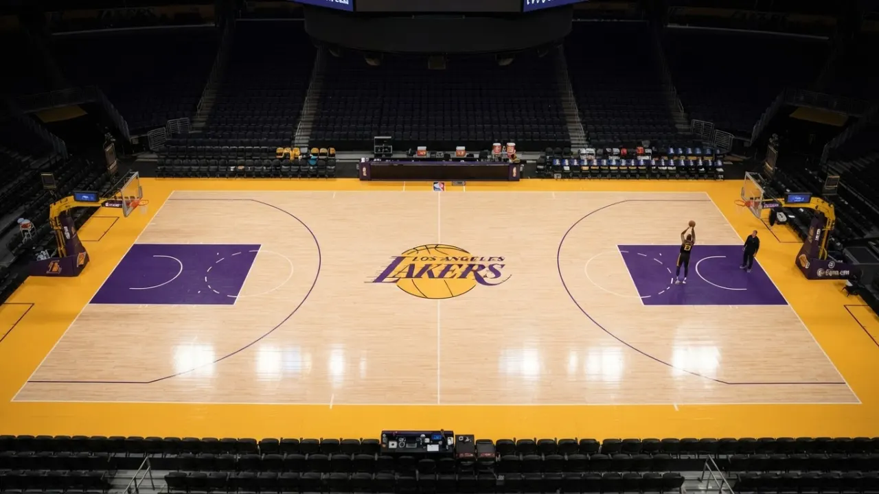 basketball facts court markings aerial view three point line key