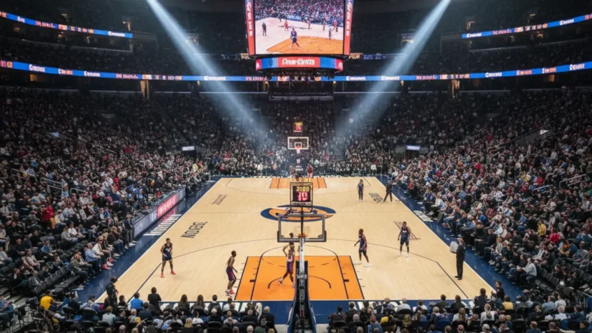 basketball facts NBA arena aerial view 100 amazing basketball guide