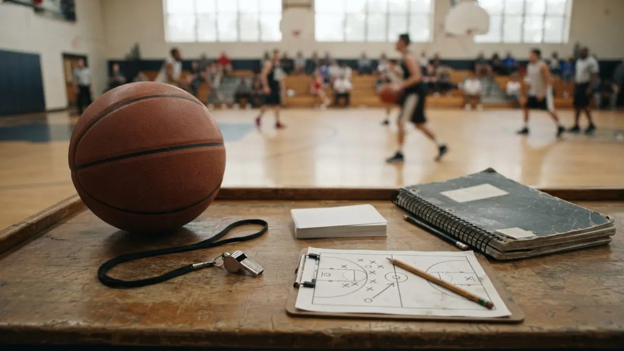 basketball facts frequently asked questions discussed beside a court