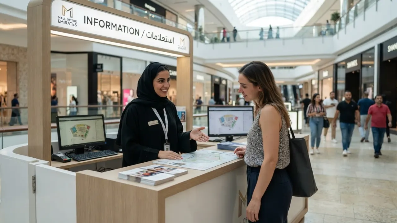 china mall ajman customer service information desk staff