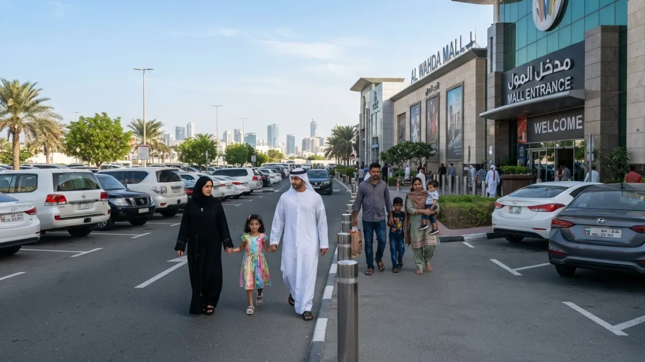 china mall ajman car park entrance free parking outdoor
