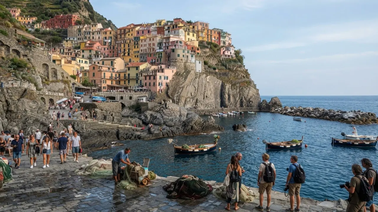 most beautiful places in the world cinque terre italy colourful villages cliffs