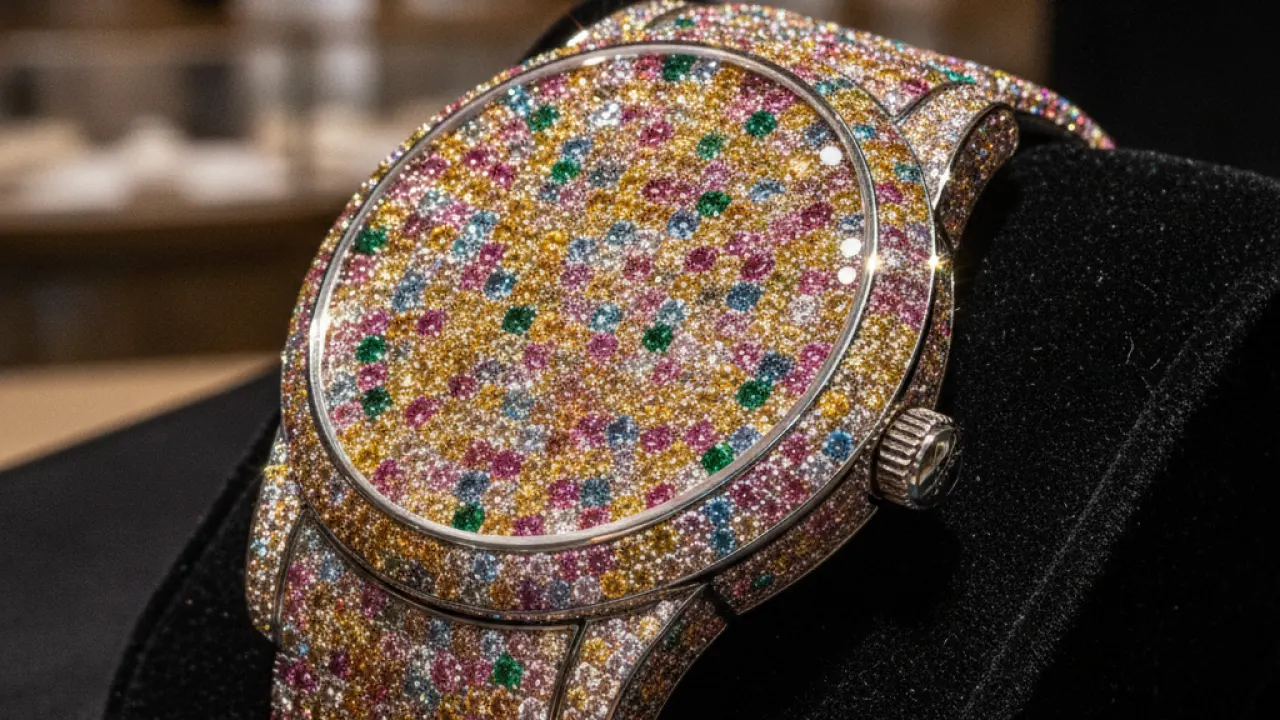 Graff Hallucination Watch - $55 Million Coloured Diamond Timepiece Graff Hallucination most expensive watch in the world coloured diamonds pink yellow blue green