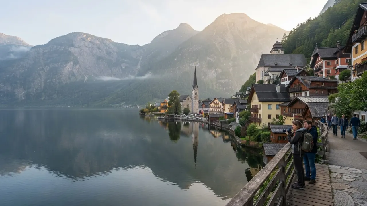 most beautiful places in the world hallstatt austria alpine lake village