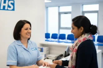 how to get NHS number UK 2026 GP surgery registration desk