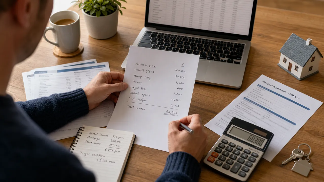 how to invest in property uk budget planning with mortgage and fees