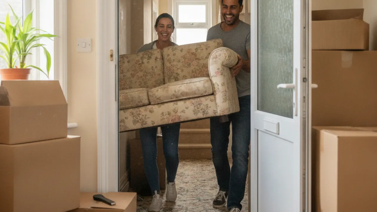 how to rent a house UK moving into new home first day