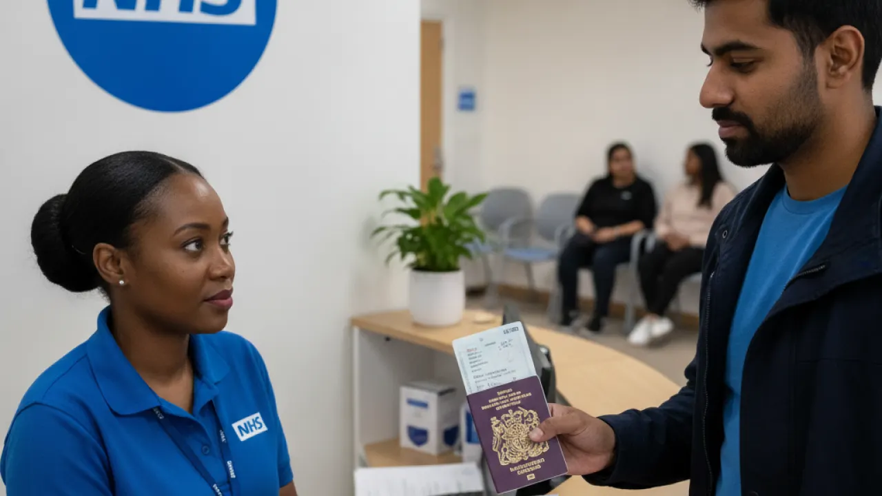 new arrivals to UK registering with NHS for NHS number