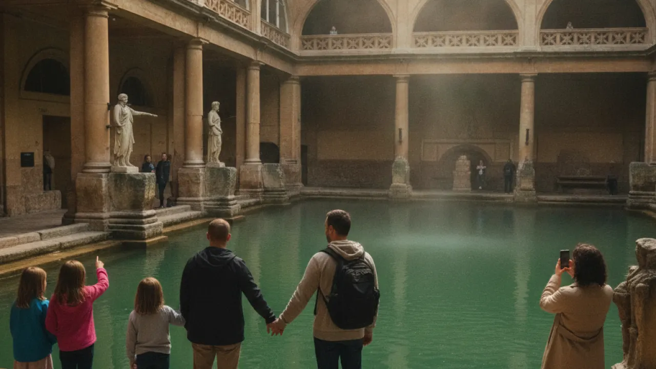 Roman Baths Bath Somerset oldest buildings UK ancient architecture