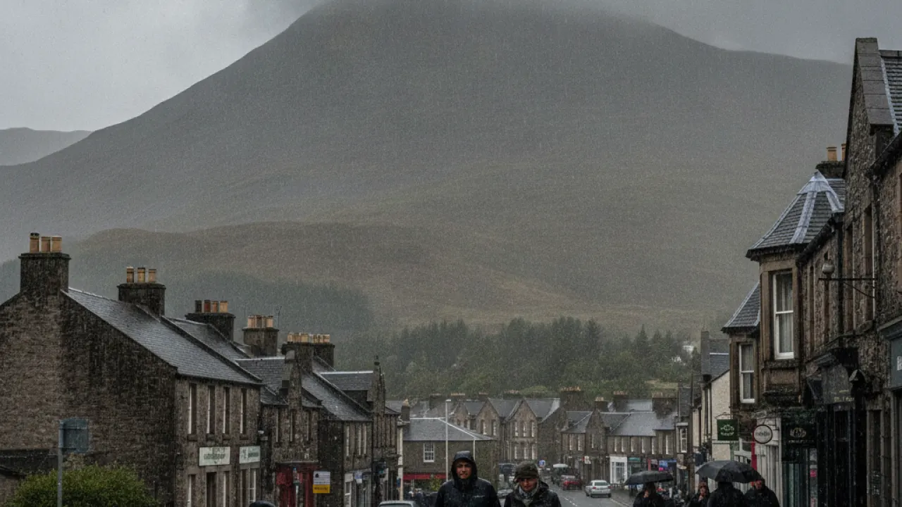 Fort William Scotland Ben Nevis rain wettest place UK