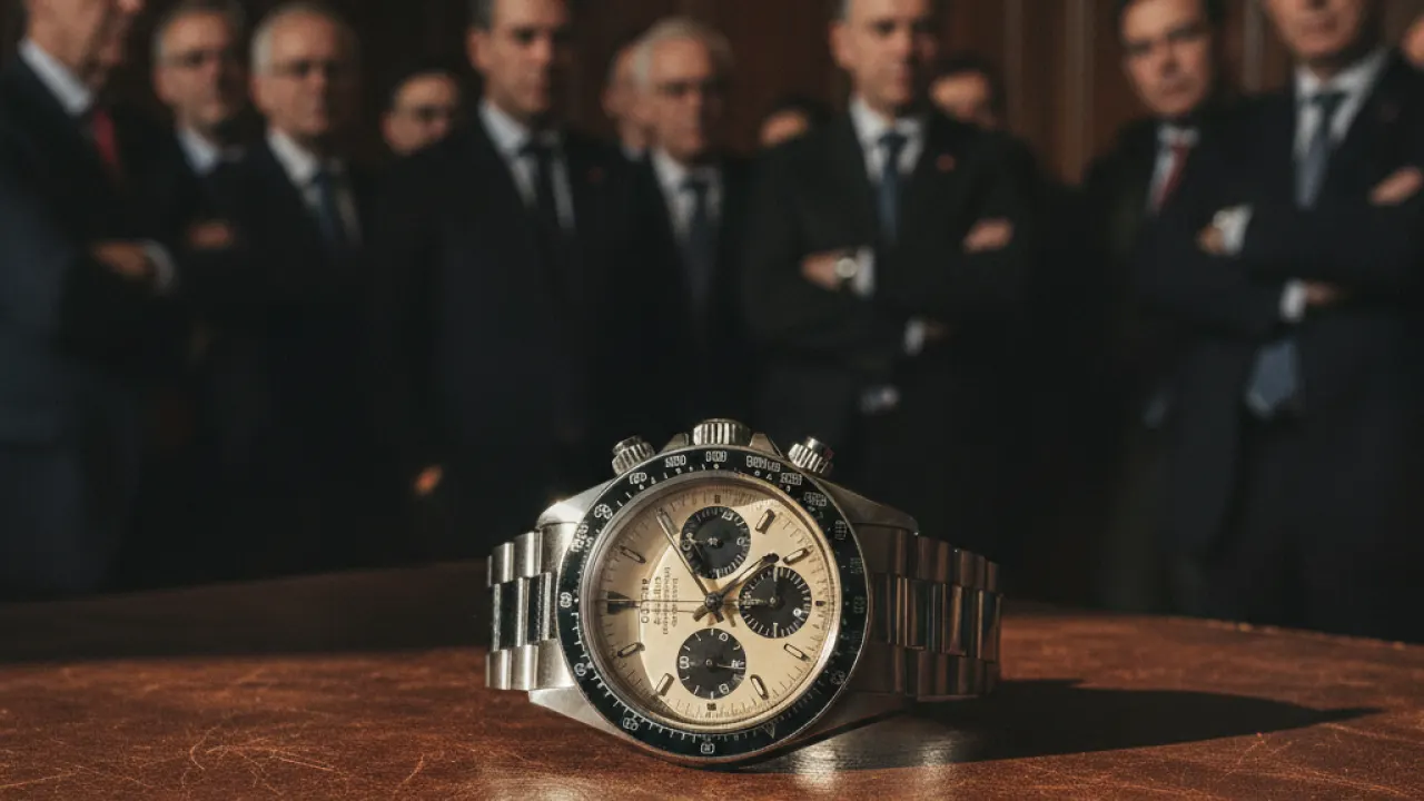 Rolex Paul Newman Daytona - $17.75 Million Vintage Auction Record Watch Rolex Paul Newman Daytona vintage watch most expensive Rolex sold at auction 17 million
